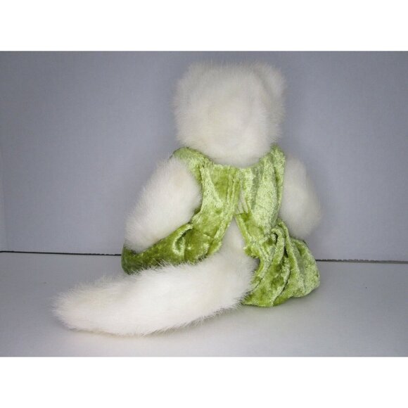 TY Beanie Babies Attic Treasures Jointed Cat Kitten Green One-Piece Outfit 1993 - Picture 4 of 7